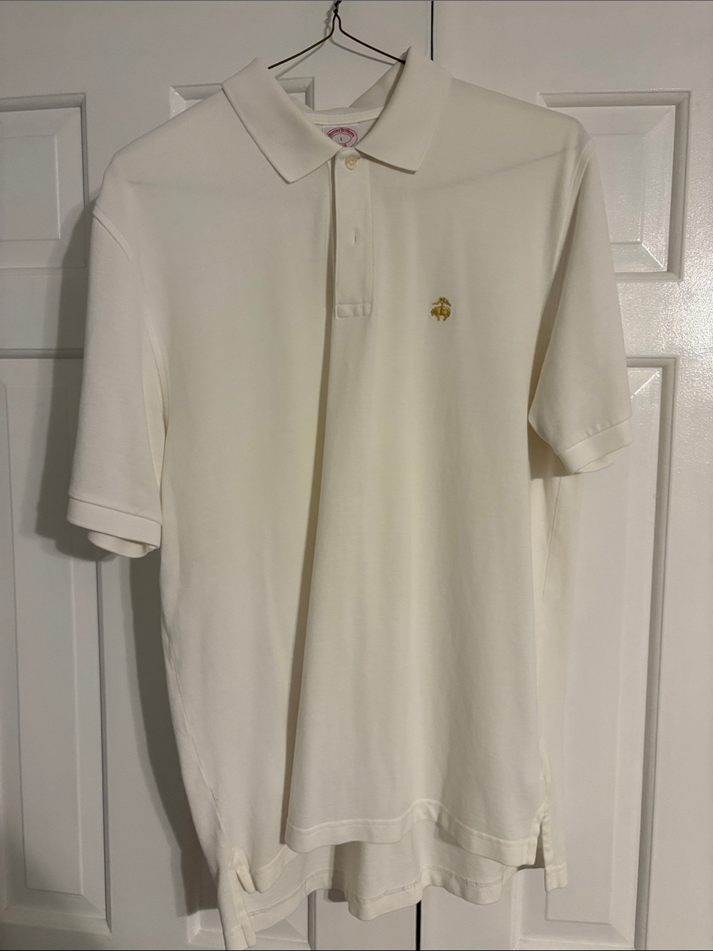 Classic Ivory Brooks Brothers Golden Fleece polo